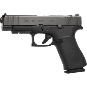 GLOCK 48 MOS 9MM LUGER FS 10RD - BLACK POLYMER FRONT RAILS