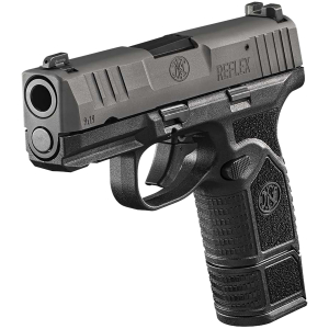 FN 66101420 Reflex  9mm Luger 10+1 3.30" Micro-Compact Frame Black PVD Serrated Steel Slide w/Picatinny Rail Stippled Grip Ambidextrous