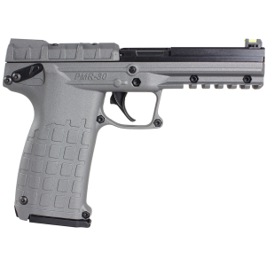 Kel-Tec PMR30TACGY PMR30  22 WMR 30+1 4.30" Fluted Steel Barrel, Black/Gray Serrated Slide, Gray Polymer Frame w/Picatinny Accessory Rail, Gray Textured Polymer Grip
