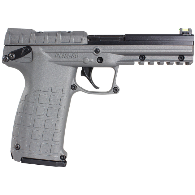 Kel-Tec PMR30TACGY PMR30  22 WMR 30+1 4.30" Fluted Steel Barrel, Black/Gray Serrated Slide, Gray Polymer Frame w/Picatinny Accessory Rail, Gray Textured Polymer Grip