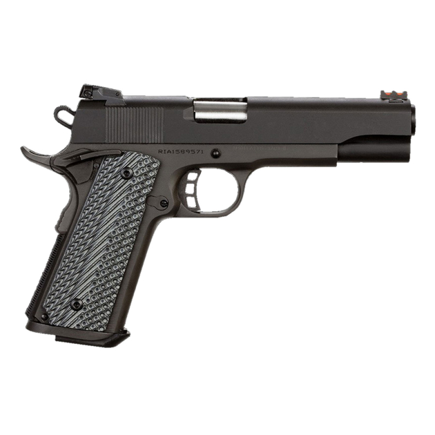 Rock Island 51719 Rock Ultra FS 40 S&W Caliber with 5" Barrel, 8+1 Capacity, Overall Black Parkerized Finish Steel, Beavertail Frame, Serrated Slide & Black/Gray G10 Grip