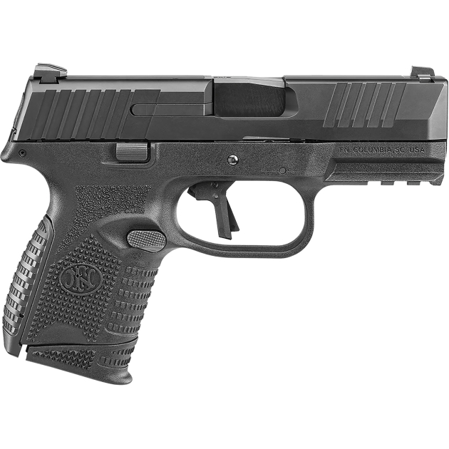 FN 66101641 509C Bundle 9mm Luger 24+1 3.70" Black Recessed Crown Barrel, Black PVD Serrated Steel Slide & Polymer Frame w/Picatinny Rail, Ambidextrous, 5 Magazines