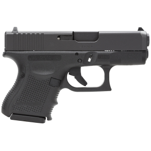 Glock PG3350201 G33 Gen4 Sub-Compact 357 Sig 9+1 3.43" Black Polygonal Rifled Barrel, Matte Black Serrated Slide, Black Polymer Frame, Black Textured Finger Grooved Polymer Grip, Right Hand