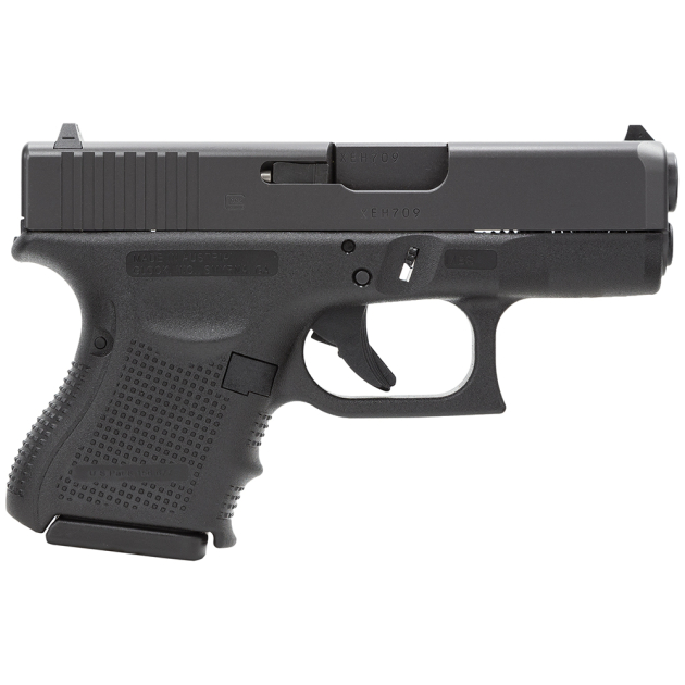 Glock PG3350201 G33 Gen4 Sub-Compact 357 Sig 9+1 3.43" Black Polygonal Rifled Barrel, Matte Black Serrated Slide, Black Polymer Frame, Black Textured Finger Grooved Polymer Grip, Right Hand