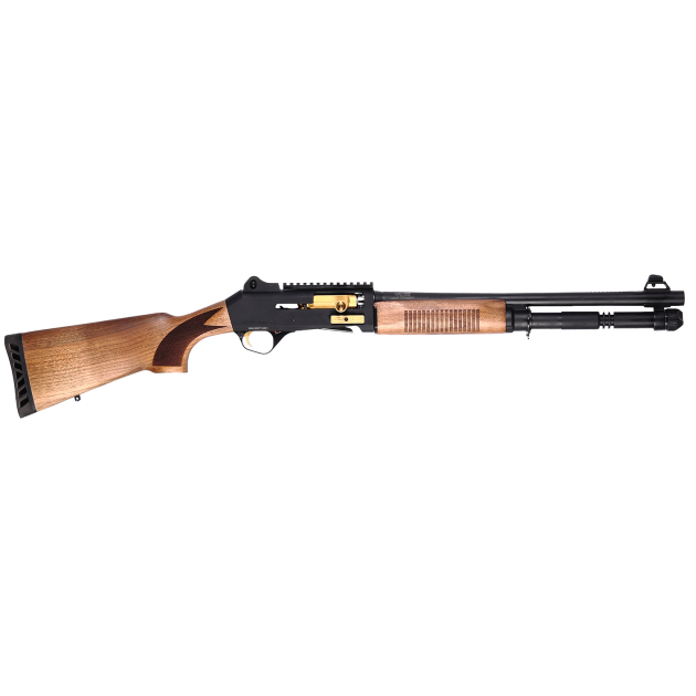 Four Peaks Imports 12077 AKSA Arms S4 12 Gauge 3" 5+1 18.50" Chrome Plated 7075-T6 Aluminum Receiver Wood Stock