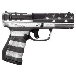 Citadel CITCP9USG Centurion CP9 Compact 9mm Luger 14+1 4" Black Steel Barrel, American Flag Gray Cerakote Optic Ready/Serrated Slide, Polymer Frame & Grip