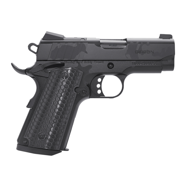 Girsan 391151 MC1911 SC Influencer Sub-Compact 45 ACP 6+1 3.40" Black Steel Barrel, Black Camo Optic Ready/Serrated Steel Slide & Frame w/Picatinny Rail & Beavertail, Black Polymer Grip
