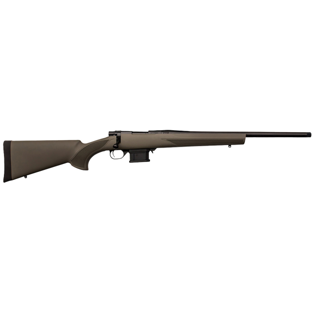 Howa HMA6ARCSG M1500 Mini Action 6mm ARC 5+1 22" Black Steel Threaded Barrel, Matte Blue Steel Receiver Drilled & Tapped, Fixed HTI Green Synthetic Stock