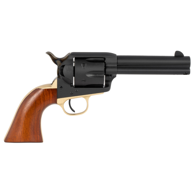 Taylors & Company 550430 Old Randall  357 Mag Caliber with 4.75" Barrel, 6rd Capacity Cylinder, Overall Blued Finish Steel & Walnut Navy Size Grip