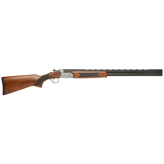 Dickinson LLC GW12W26P Green Wing  12 Gauge 2rd 3" 26" Matte Black Vent Rib Barrel, Engraved Steel Receiver w/Satin Silver Metal Finish, Bead Front Sight, Wood Stock & Ejector
