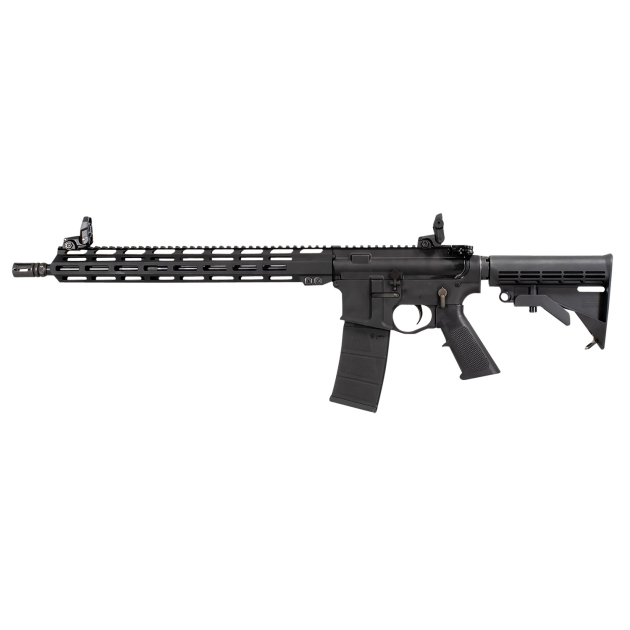 Raptor Defense RD10560 RD-15  5.56x45mm NATO 30+1 16", Black, Billet Rec, 15" M-Lok Handguard, M4 Style Stock with QD Mount, A2 Grip, Flip-Up Sights, Ambi Trigger, A2 Flash Hider, Includes Soft Case