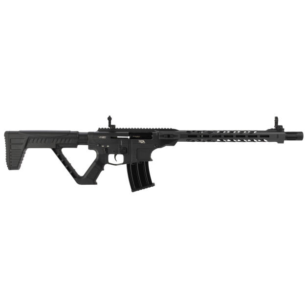 Rock Island VR80SMOKE VR80  12 Gauge 5+1 3" 20" Barrel, Exclusive Smoke Cerakote Finish, Aluminum Receiver, Model 4 Barrel Shroud, Synthetic Stock, Flip Up Front & Rear Sights