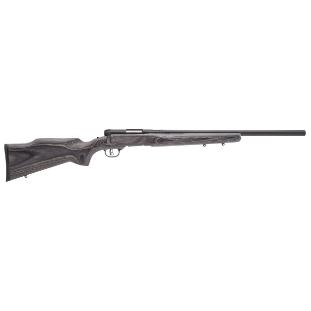 Savage Arms 96970 B.MAG  17 WSM Caliber with 8+1 Capacity, 22" Heavy Barrel, Matte Black Metal Finish & Varmint Beavertail Gray Laminate Stock Right Hand (Full Size)