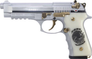 GIRSAN REGARD LIBERADORE II - 9MM GOLD/CHROME ENGR.18-SHOT - Image 4