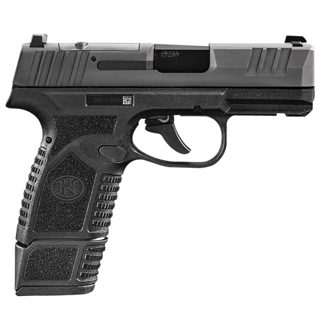 FN 66101410 Reflex MRD Micro-Compact Frame 9mm Luger 15+1/11+1, 3.30" Black Target Crown Steel Barrel, Black PVD Optic Ready/Serrated Steel Slide & Polymer Frame w/Picatinny Rail, Ambidextrous