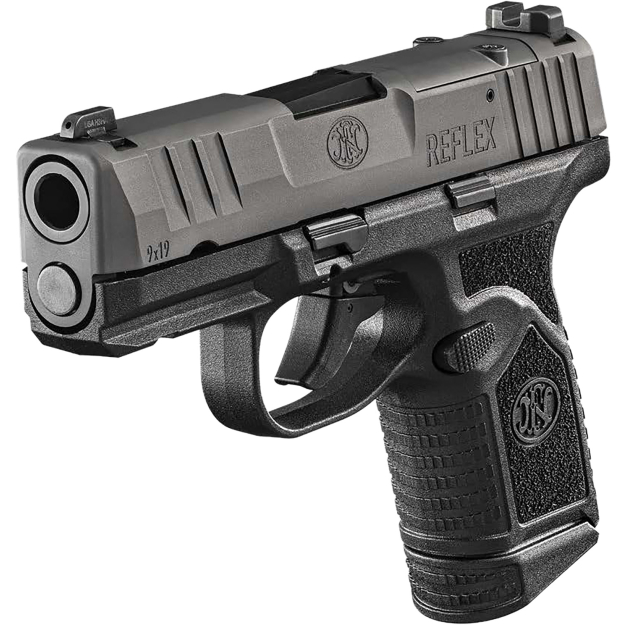 FN 66101418 Reflex MRD 9mm Luger 15+1 11+1 3.30" Micro-Compact Frame Black PVD Optic Ready/Serrated Steel Slide w/Picatinny Rail Stippled Grip Ambidextrous