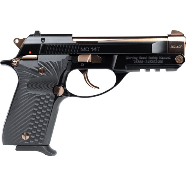 GIRSAN MC14T COLORWAY 380ACP - G10 13RDS ROSE GOLD/GLOSS BLK