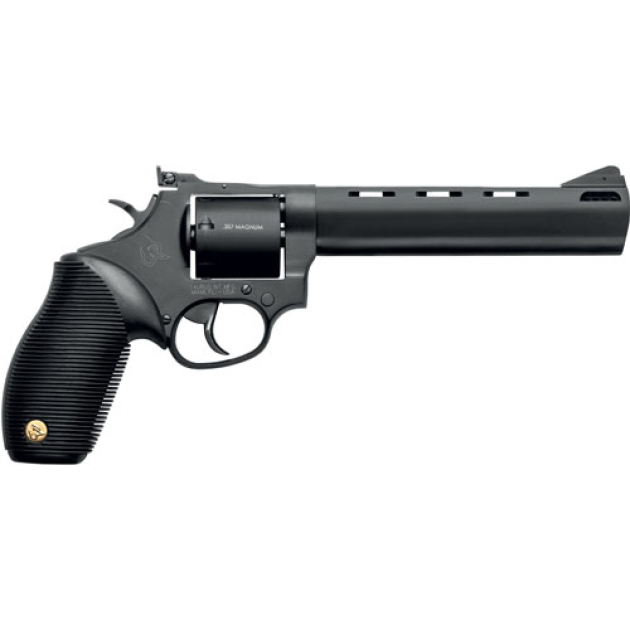 TAURUS 692 38/357/9MM 6.5" ADJ - 7-SHOT PORTED MATTE BLK RIBBER