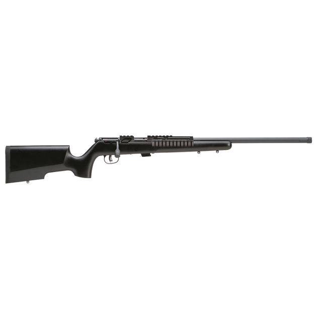 Savage Arms 96782 93R17 TRR-SR Full Size 17 HMR 5+1 22" Matte Black Threaded Heavy Barrel, Matte Black Steel Receiver, Tactical Bolt Handle, Matte Black Tactical Wood Stock, Right Hand
