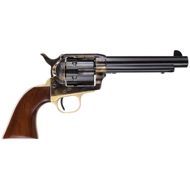 Taylors & Company 550847 Ranch Hand  45 Colt (LC) Caliber with 5.50" Blued Finish Barrel, 6rd Capacity Blued Finish Cylinder, Color Case Hardened Finish Steel Frame & Walnut Grip