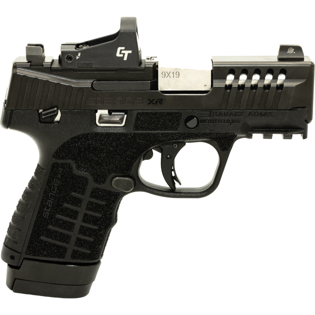 Savage Arms 67054 Stance XR 9mm 13+1 3.20" Natural Black Nitride Ported Stainless Steel Slide Black Glass Filled Nylon Grip Ambidextrous