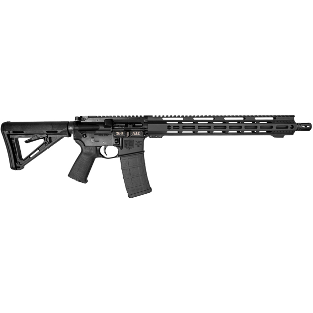 Diamondback DB175AB002 DB15  300 AAC Blackout 30+1 16" Black Nitride Black Hardcoat Anodize Picatinny Rail Aluminum Receiver, 15" M-LOK Handguard, Black Carbon Fiber Stock, Black Magpul Grip