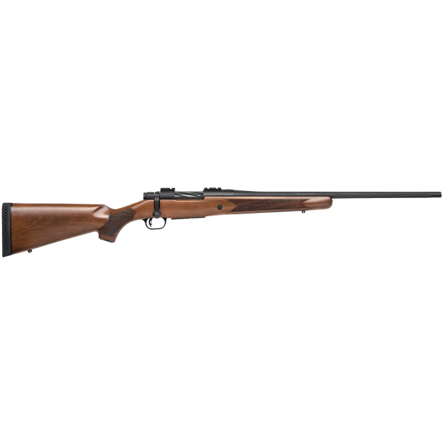 Mossberg 28026 Patriot  6.5 Creedmoor 5+1 22" Fluted Barrel w/Recessed Match Crown, Matte Blued Metal Finish, Spiral-Fluted Bolt, Walnut Stock, Drop Box Magazine, Adjustable LBA Trigger