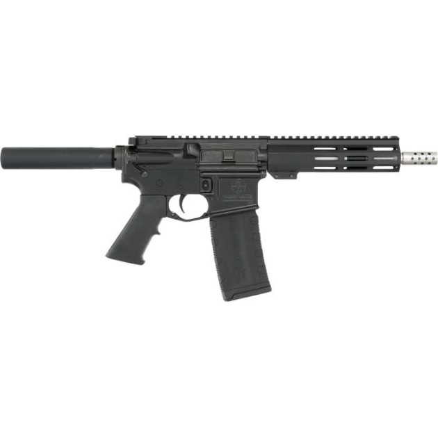 GLFA AR15 PISTOL 223 WYLDE - 7.5" STAINLESS BBL BLACK