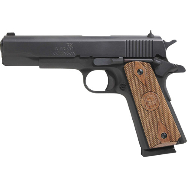 IVER JOHNSON 1911A1 STANDARD - 38 SUPER 5" FS MATTE WOOD