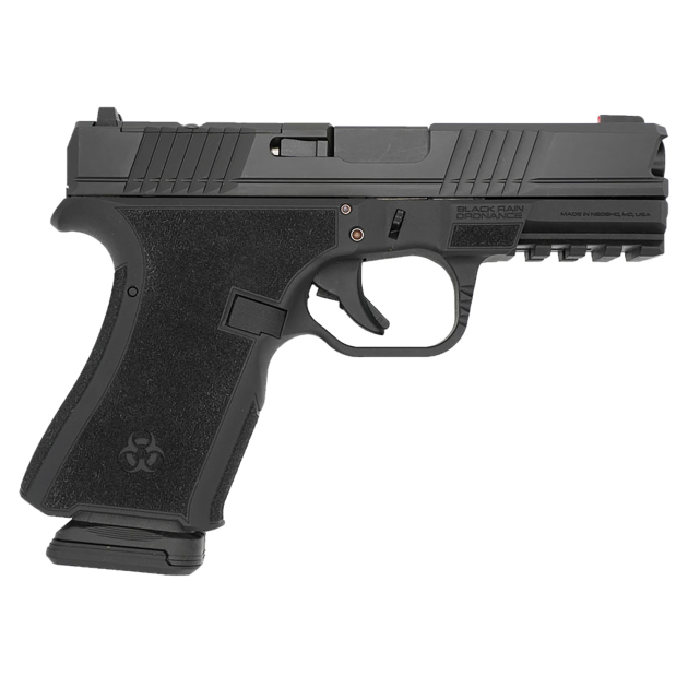 Black Rain Ordnance FL9MMBLK   Compact Frame 9mm 15+1 4" Stainless Steel Slide