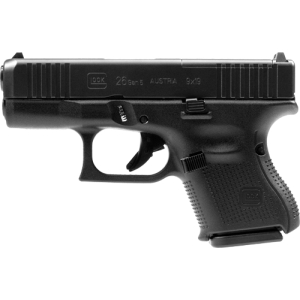 GLOCK 26 MOS 9M LUGER GEN-5 FS - 10-SHOT BLACK FRONT SERRATIONS
