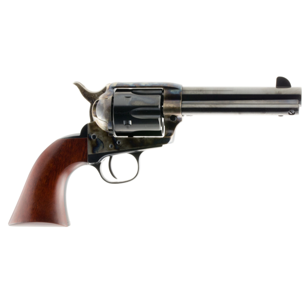 Taylors & Company 550897 1873 Cattleman SAO 45 Colt (LC) Caliber with 5.50" Blued Finish Barrel, 6rd Capacity Blued Finish Cylinder, Color Case Hardened Finish Steel Frame & Walnut Grip
