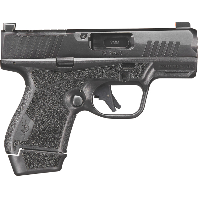 Kimber Mfg, Inc 3800034 R7 Mako Bundle Sub-Compact Frame 9mm Luger 15+1 3.37" Black DLC Match Grade Barrel, Black FNC Nitride Optic Ready/Serrated Stainless Steel Slide, Black Polymer Frame