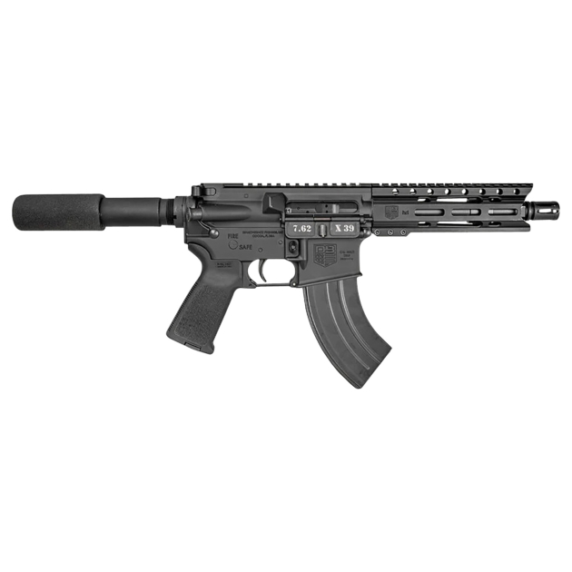 Diamondback DB1912O001 DB15  7.62x39mm 28+1 7", Black, Carbon Lower, 6" M-LOK Handguard, Padded Buffer Tube, Magpul Grip