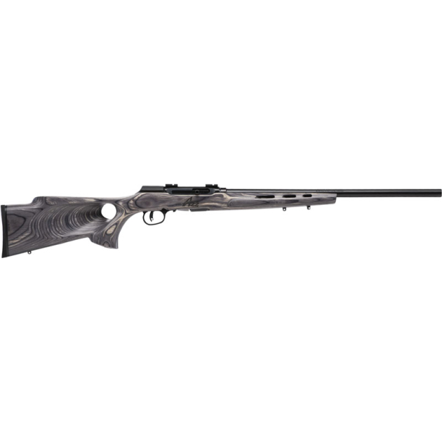 SAVAGE A22 22WMR HVY BBL 22" - ACCU TGR BLU/GRY LAM T-HOLE