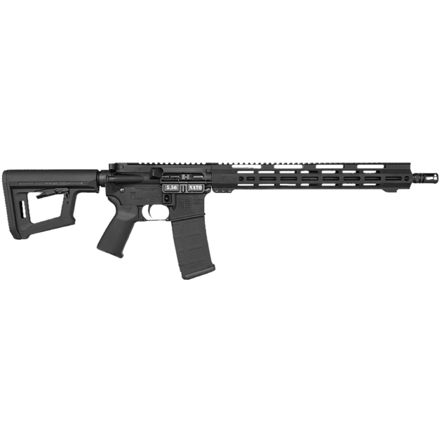 Diamondback DB1718K001 DB15  5.56 NATO 30+1 16" Black Nitride Threaded Barrel, Black Hardcoat Anodize Picatinny Rail Aluminum Receiver, Adjustable Black Synthetic Stock, Magpul MOE Grip