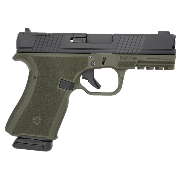 Black Rain Ordnance FL9MMODBLK   Compact Frame 9mm 15+1 4" Stainless Steel Slide