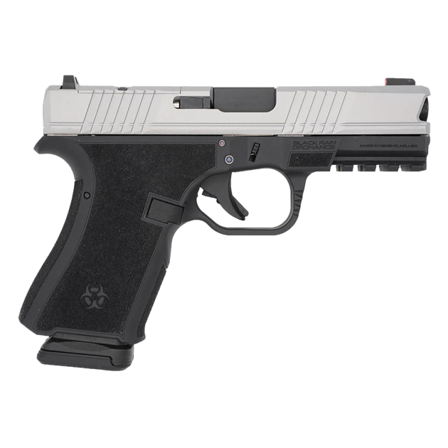 Black Rain Ordnance FL9MMBLKSM   Compact Frame 9mm 15+1 4" Stainless Steel Slide
