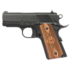 Iver Johnson Arms THRASHER Thrasher  45 ACP 7+1 3.13" Black Bull Barrel, Matte Blued Serrated Steel Slide & Frame w/Beavertail, Walnut Large Diamond Grip