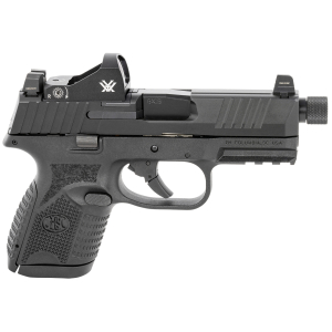 FN 66100803 509CT w/Optic 9mm Luger 10+1 4.32" Black Steel Threaded Barrel, Black PVD Optic Cut/Serrated Steel Slide & Polymer Frame w/Picatinny Rail, Vortex Viper Red Dot, Ambidextrous
