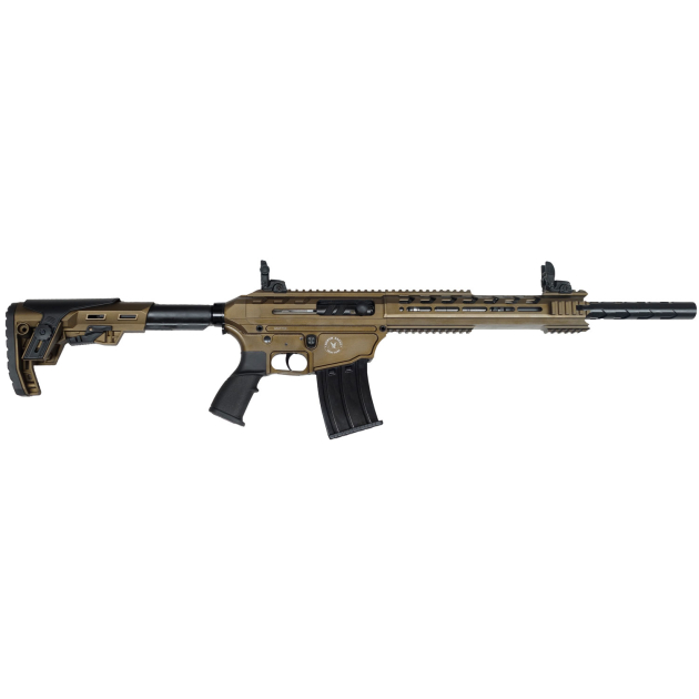 Silver Eagle Arms TACPROB Tac Pro  Semi-Auto 12 Gauge 3" 18.50" 5+1 Bronze Cerakote Rec Black Synthetic Stock Right Hand
