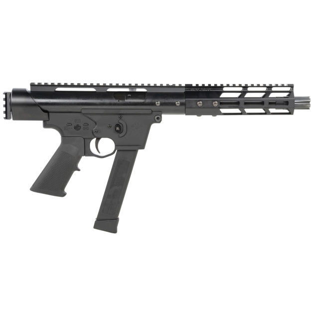 Tactical Superiority SIA-TAC09-085RD Tac-9  9mm Luger 8.50" Black Hard Coat Anodized Rec Picatinny Rail End Cap Black A2 Grip Includes Red Dot