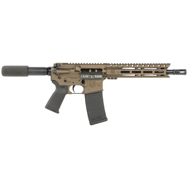 Diamondback DB1915K071 DB15  5.56x45mm NATO 30+1 10" Black Nitride Threaded Barrel, M-LOK Handguard, Midnight Bronze Aluminum Picatinny Rail Receiver, Black Buffer Tube, Black Magpul Grip, Right Hand