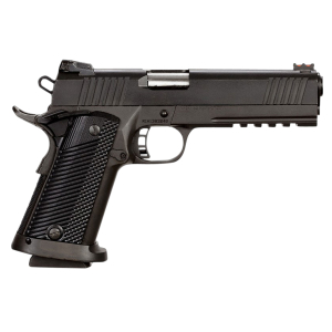 Rock Island 51679 Tac Ultra FSHC 9mm Luger Caliber with 5" Barrel, 17+1 Capacity, Overall Black Parkerized Finish Steel, Picatinny Rail/Beavertail Frame, Serrated Slide & Black G10 Grip