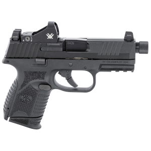 FN 66100802 509CT w/Optic 9mm Luger 12+1/24+1 4.32" Black Steel Threaded Barrel, Black PVD Optic Cut/Serrated Steel Slide & Polymer Frame w/Picatinny Rail, Vortex Viper Red Dot, Ambidextrous