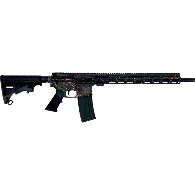 GLFA AR15 SPLATTER 223 WYLDE - 16" 1:8 NIT BBL BLACK