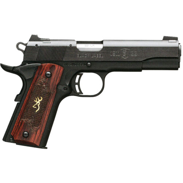 BROWNING 1911-22 MEDALLION - 22LR 4.25"FS BLACK/ROSEWOOD