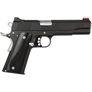 Kimber Mfg, Inc 3700595 Custom LW Nightstar 45 ACP 8+1 5" Stainless Match Grade Barrel, Black Serrated Steel Slide, Black Aluminum Frame w/Beavertail, Black/Gray Laminate Grip
