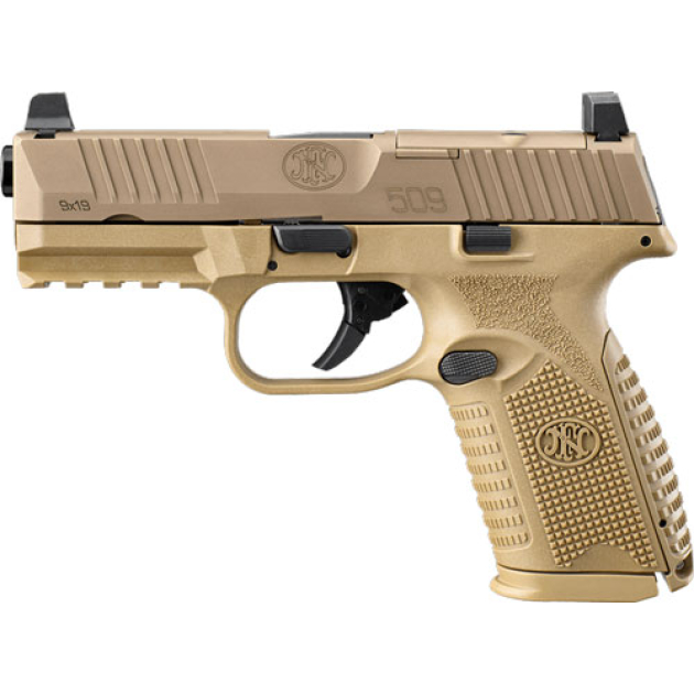 FN 509 MIDSIZE MRD 9MM LUGER - 2-15RD FDE