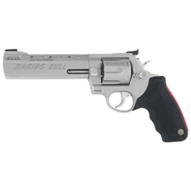 TAURUS RAGING BULL 44MAG 6.5" - VENT RIB AS 6-SHOT SS RUBBER